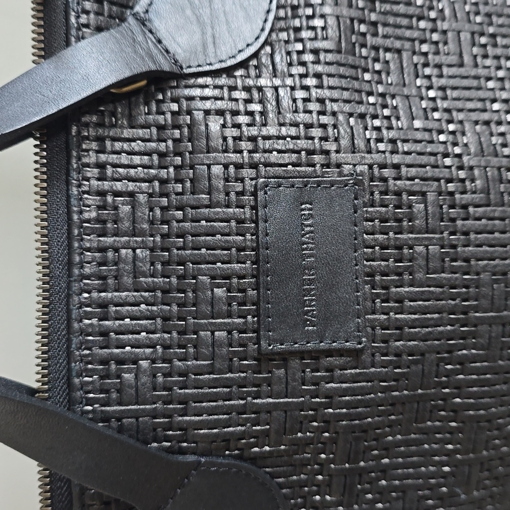 Parker Thach Small Charlie In Leather Black Basketweave - Picture 3 of 15
